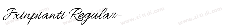 Jxinpianti Regular字体转换